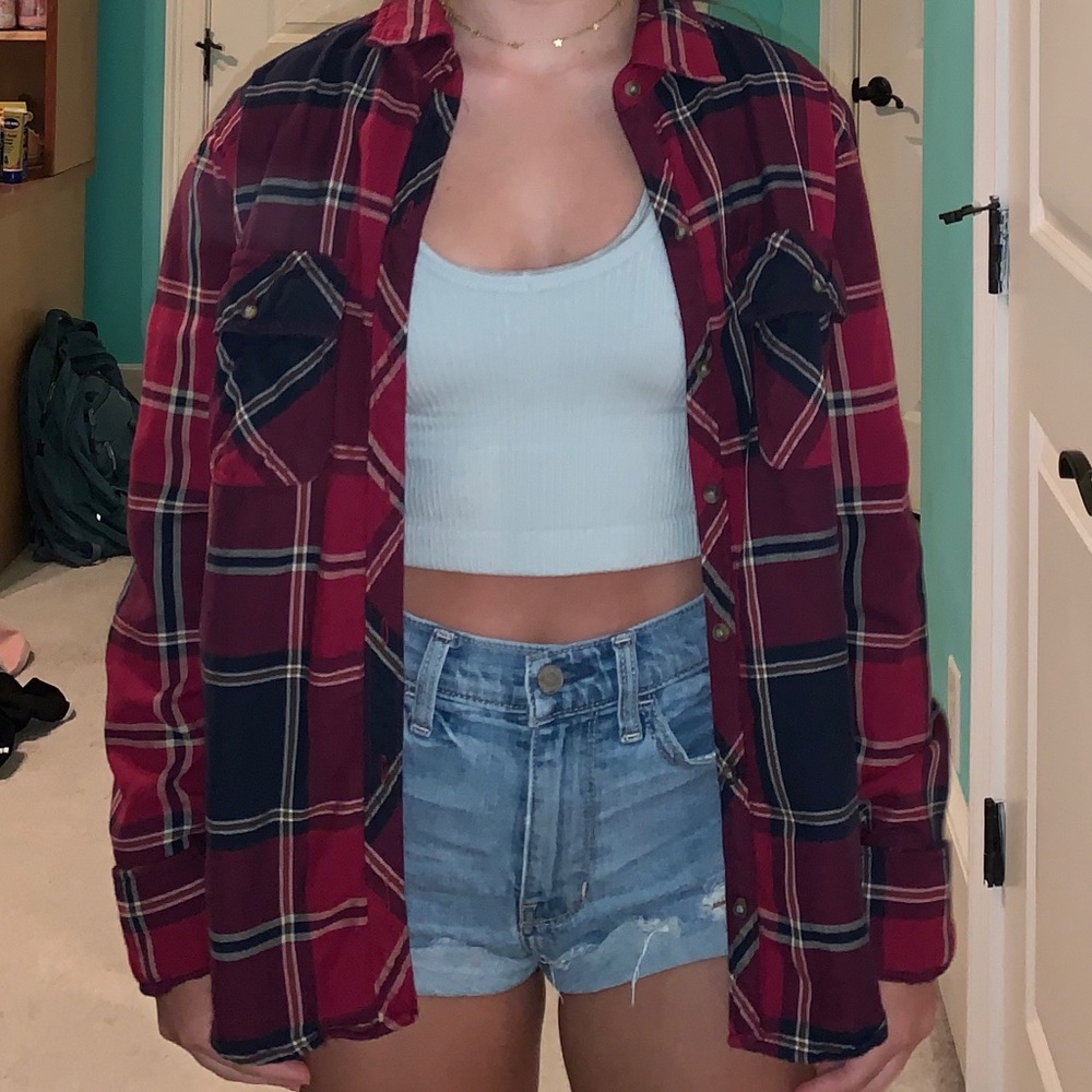 Abercrombie & Fitch Plaid Button-Down Shirt